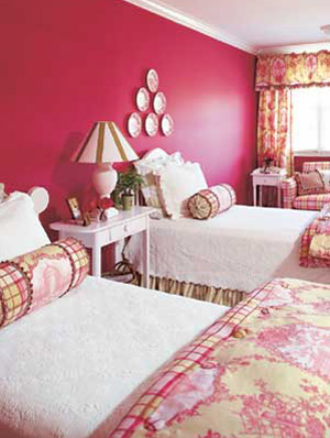 Pink Designed interior nursery Room