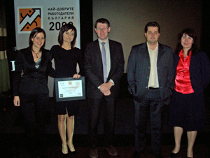 Сейнт Гобен Вебер България спечели награда за най-добър работодател за 2009 г.