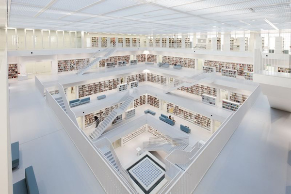 Новата градска библиотека в Щутгарт
