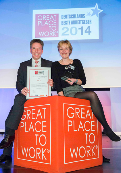 VEKA с приз на конкурса 'Най-добър работодател в Германия за 2014 година'