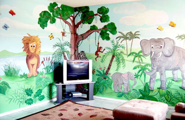 Красиви фрески за детската стая