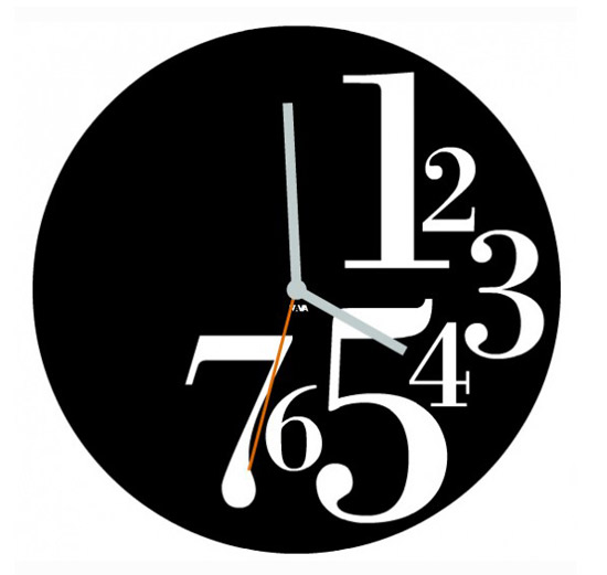 15 модерни дизайна на стенни часовници