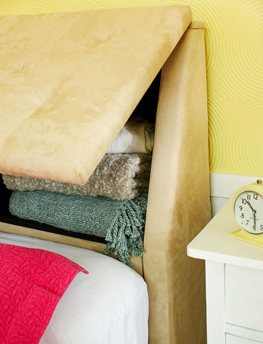 Идеи за съхранение на вещите в малката спалня - 2