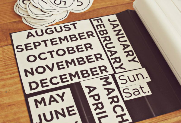 Магнитен календар за хладилника
