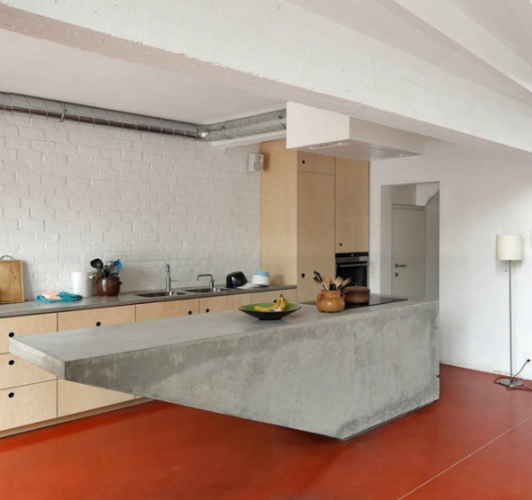 Преминете отвъд границите на обичайния естетизъм с кухненски остров от бетон