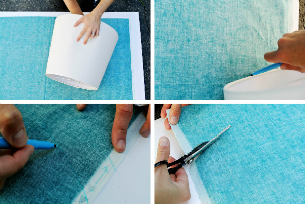 Как да декорираме абажура с плат