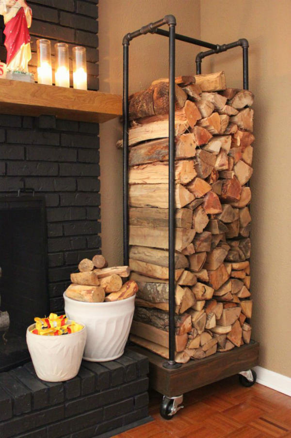 Съхранявайте дървата за камината със стил – 14 идеи