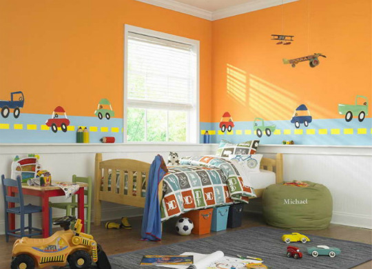 Цветове за стените в детската стая - 10 идеи