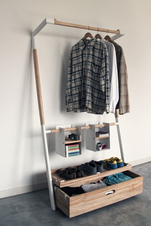18 отворени концепции за съхранение и излагане на дрехите у дома