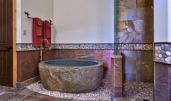 Декорация от естествени материали в банята