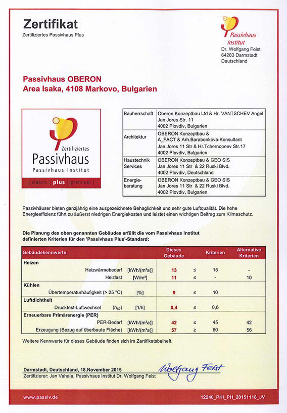  Passivhaus Standart Plus